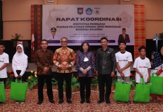 Rakor penerapan standar pelayanan minimal pendidikan regional Sulawesi, Senin (10/7)
