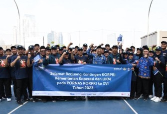 Atlet Pornas Korpri ke XVI tahun 2023 KemenkopUKM