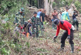 Sinergitas TNI-Polri dalam TMMD ke 117 Kodim 1411/Blk
