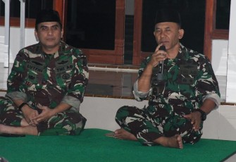Danrem 081/DSJ Kolonel Inf H. Sugiyono bersholawat sambut tahun Baru Islam 1445 H, Selasa (18/7)