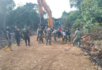 Semangat kerja satgas TMMD kejar target penyelesaian 