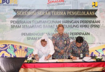 Kementerian PUPR serahterimakan pengelolaan SPAM Semarang Barat ke pemerintah Kota Semarang