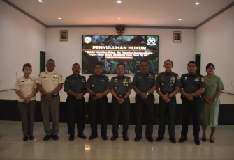 Penyuluhan hukum di Korem 023/KS, Rabu (2/8)