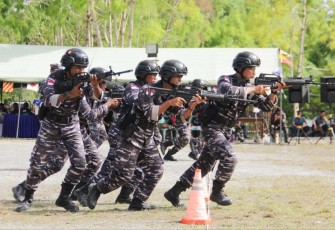 Team menembak Laras panjang Lanudal Biak