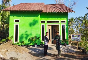 Rumah Joko Purnomo selesai dibangun Kodim 0803/Madiun, Selasa (8/8) 