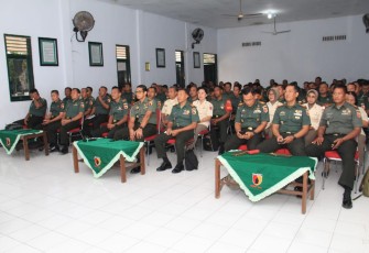 Prajurit Kodim 0806/Trenggalek Ikuti Sosialisasi TWP AD, Selasa (8/8)