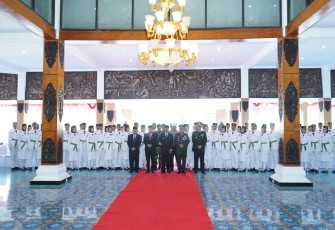 Pengukuhan Anggota Paskibraka Kabupaten Pacitan, Selasa (15/8)