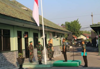 Upacara bendera prajurit Kodim 0803/Madiun