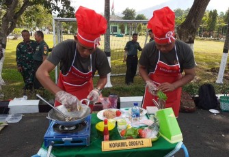 Lomba masak nasi goreng Kodim 0806/Trenggalek, Senin (21/8)