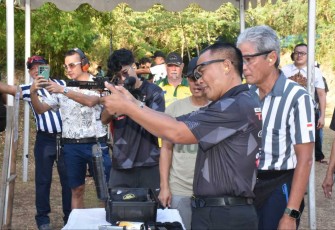 Dankodiklatal Letjen TNI (Mar) Suhartono saat membuka Bali IPSC Open 2023