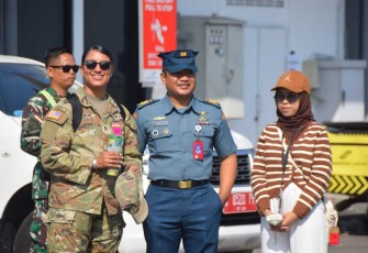 Pasukan Amerika Serikat tiba di Lanudal Juanda, Rabu (30/8)