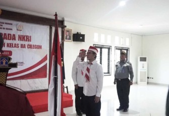 Ikrar sumpah setia NKRI napi teroris lapas Cilegon, Kamis (31/8)