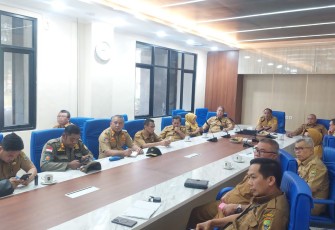 Pemkot Cilegon menggelar Rapat Persiapan Kunjungan Presiden Jokowi ke Kota Cilegon, Senin (11/9)