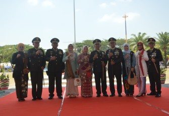 Peringatan HUT ke 78 TNI di Alun-alun Kota Madiun, Kamis (5/10)