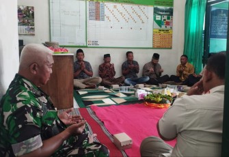 Tasyakuran HUT TNI Ke-78 di wilayah desa binaan 