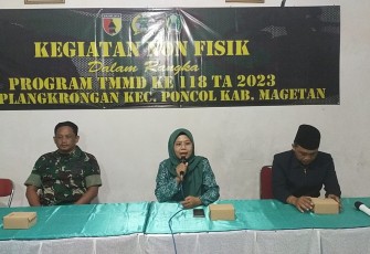 Penyuluhan PKK Satgas TMMD 118 Kodim 0804/Magetan