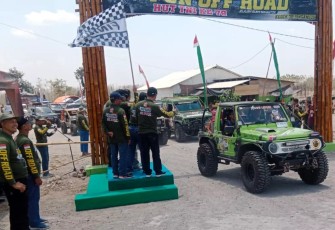Family Offroad HUT Ke-78 TNI di Nganjuk