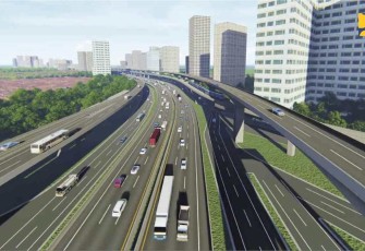 Ilustrasi Jalan Tol JORR Elevated Cikunir-Ulujami