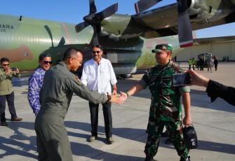 Dua Pesawat TNI Tiba di Mesir Beri Bantuan Kemanusiaan Rakyat Palestina 