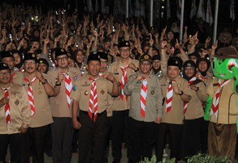 Dandim 0806/Trenggalek Hadiri Pembukaan Raimuna Daerah Jawa Timur ke- XIV Tahun 2023