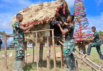 Kandang Natal Satgas Yonif 310/KK 