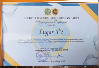 Penghargaan dari Dirjen Perhubungan Darat