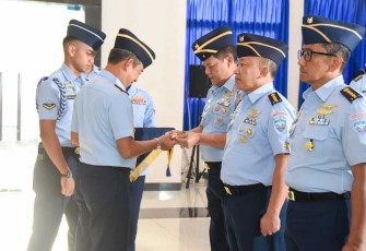 Dankoharmatau Marsma TNI Oki Yanuar saat sertijab 