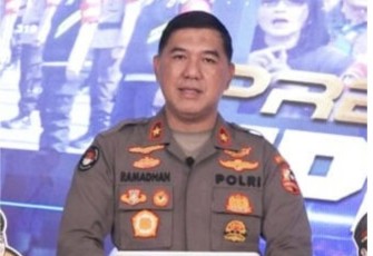 Karo Penmas Divhumas Polri Brigjen Ahmad Ramadhan saat memberikan konferensi pers di Jakarta, Selasa (10/1)