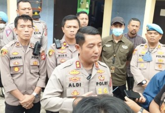 Kapolres Cimahi AKBP Aldi Subartono saat launching Lapor Pak Kapolres Reborn, Jum'at (20/1)