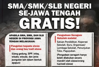 Layanan Pengaduan Pungli Sekolah Jawa Tengah