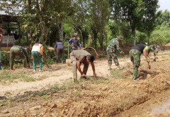Sasaran fisik pembangunan jalan lokasi TMMD 
