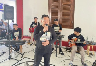 Penampilan memukau Lagoon Band di Kanwil Kemenkumham Banten, Rabu (27/9)