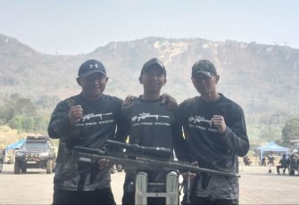 Tim Penembak Kostrad di ajang Infantry Shooting Championship Tahun 2023, Cipatat, Bandung, Minggu (1/10)