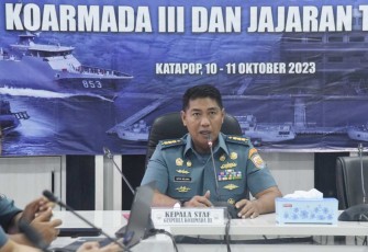 Kepala Staf Guspurla Koarmada III Kolonel Laut (P) Arya Delano