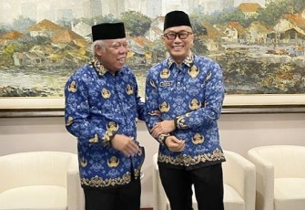 Prof Zudan Arif Fakrulloh bersama Menteri PUPR Basuki Hadimuljono di Jakarta 