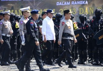 Apel Pengamanan Libur Nataru di Monas, Kamis (21/12)
