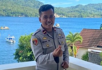 kasih Humas Polres Bitung Ipda Iwan Setyabudi