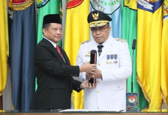 Mendagri Tito seusai Lantik Lalu Gita Ariadi sebagai Pj Gubernur NTB