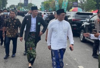 Ali Affandi di Resepsi 1 Abad NU
