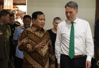 Menhan Prabowo saat Sambut Hangat Menhan Australia di Hambalang