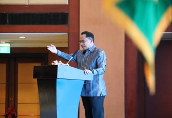 Mendagri pada acara Serah Terima Jabatan Ketua Umum Asosiasi Pemerintah Provinsi Seluruh Indonesia (APPSI) Masa Jabatan 2023-2024 di Hotel Borobudur, Jakarta, Senin (2/10/2023).