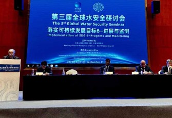 Menteri Basuki pada The 3rd Global Water Security Seminar Implementation of SDG 6 Progress and Monitoring di Beijing, China, Senin (11/9/2023). 