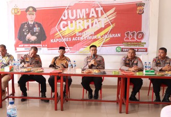 Jumat Curhat Polres Aceh Timur