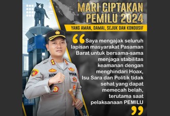 Satgas Humas Polres Pasbar Berikan Imbauan Kamtibmas Melalui Sarana Sosial Media