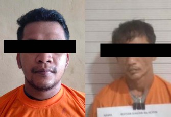 Pelaku pengedar sabu yang ditangkap petugas Satuan Narkoba Polrestabes Medan, Jumat (22/9/2023).