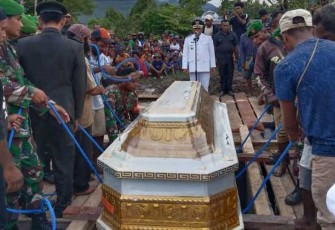 Pemakaman Wakil Bupati Yalimo