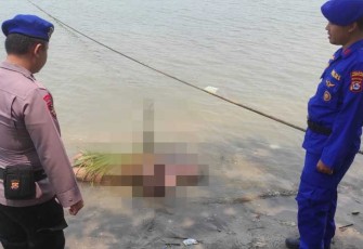Satpolairud Polres Pandeglang saat Datangi TKP Penemuan Mayat Pria