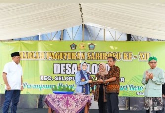 Bupati Blitar Rini Syarifah Hadiri Harlah Paguyuban Sari Roso Selopuro