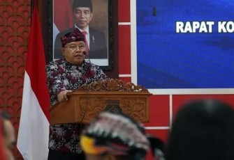 Walikota Blitar Santoso saat Berikan Sambutan di Acara Rakor Persiapan FKP Regsosek