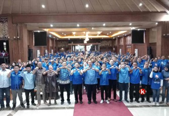 Temu Kader Partai Demokrat se- Jawa Timur bersama Ketua Majelis Tinggi Partai DPP Partai Demokrat Susilo Bambang Yudhoyono di Kabupaten Blitar (Foto : Faisal NR / Klikwarta.com)